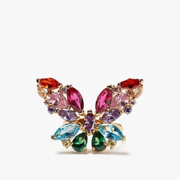 Kate Spade Social Butterfly Statement Ring multi color - Picture 7 of 10